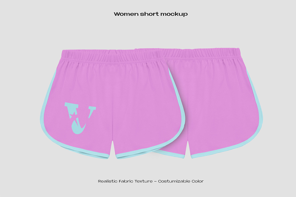 Women short pant mockup, an Apparel Mockup by Voyage Studio (Photo 1 of 4)