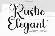 Rustic Elegant, a Handwritten Font by FreshTypeINK (Thumbnail 1 of 8)