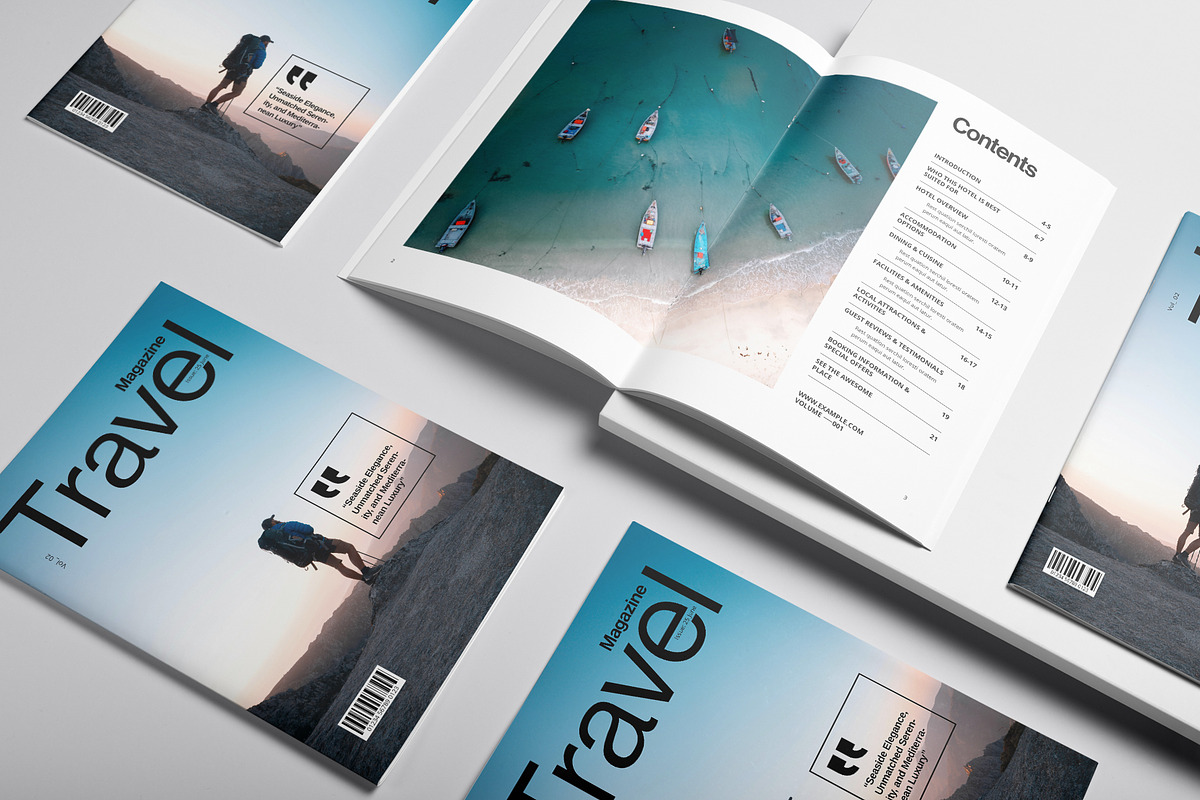 Travel Magazine Template preview 5