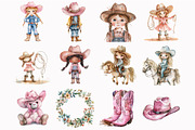 Pink Cowgirl Clipart, an Illustration by Design Market (Thumbnail 4 of 5)