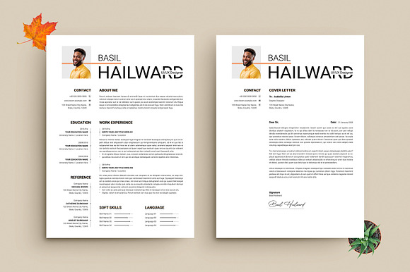 Modern UI/UX Designer Resume & Cover preview 6