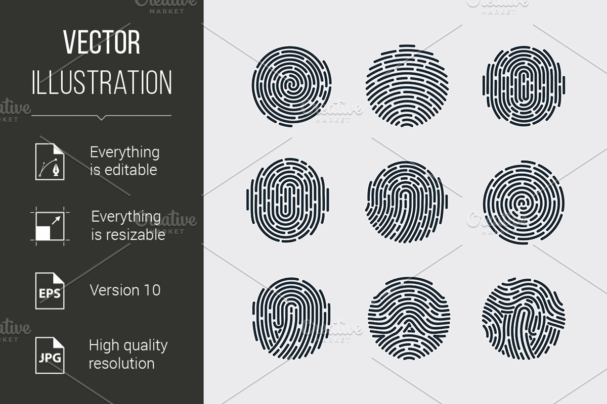 Fingerprint, a Graphic by DvargShop