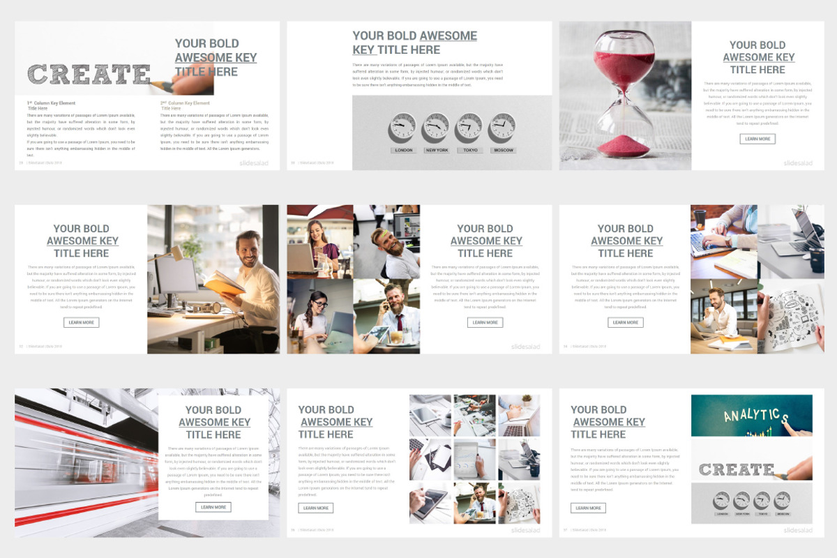 Elegant PowerPoint Template Pack, a Presentation Template by SlideSalad (Photo 8 of 25)
