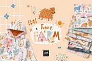 Funny farm vector collection, an Animal Illustration by avdnadi (Thumbnail 1 of 9)