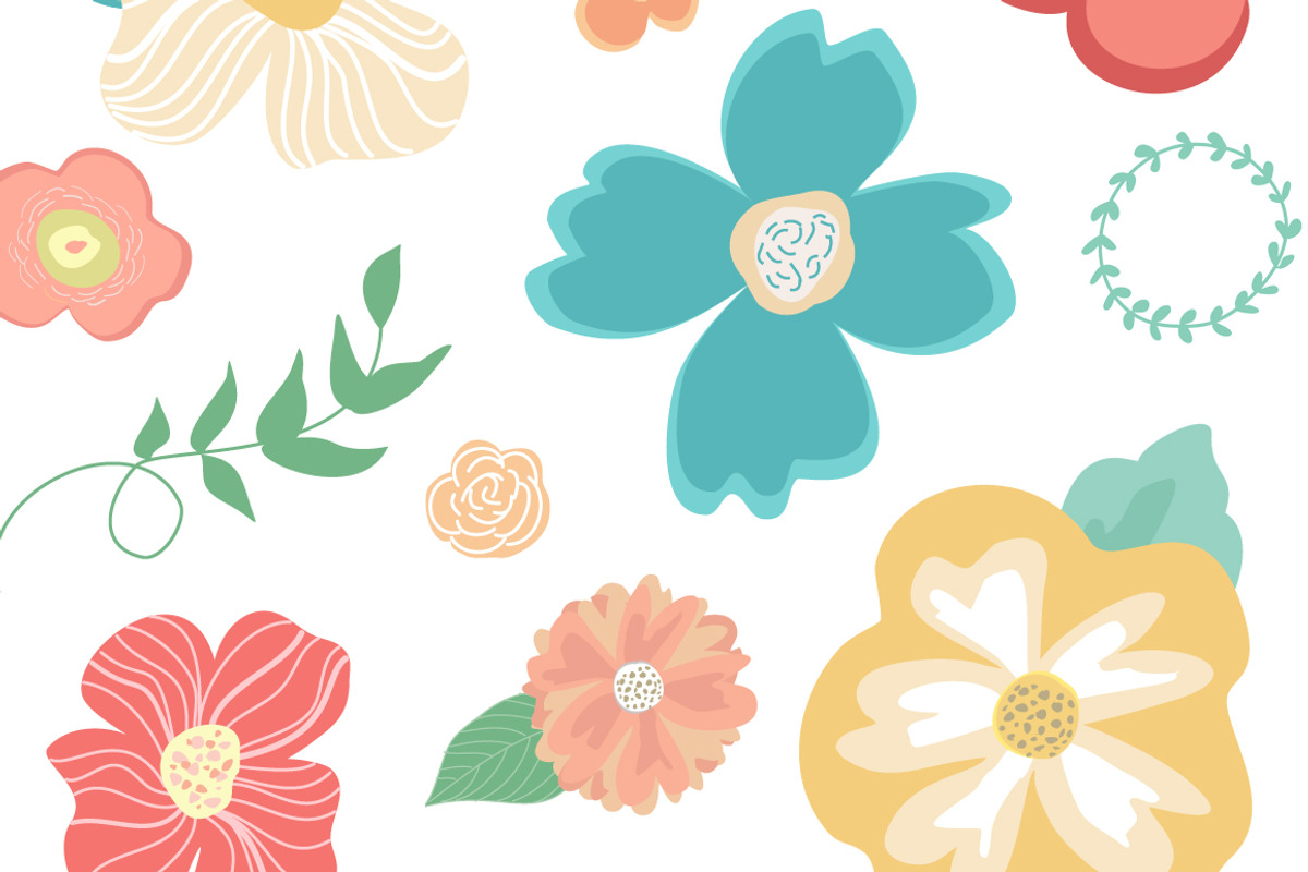 Abstract Flower Clip Art & Vector, an Illustration by Angie Makes (Photo 2 of 2)