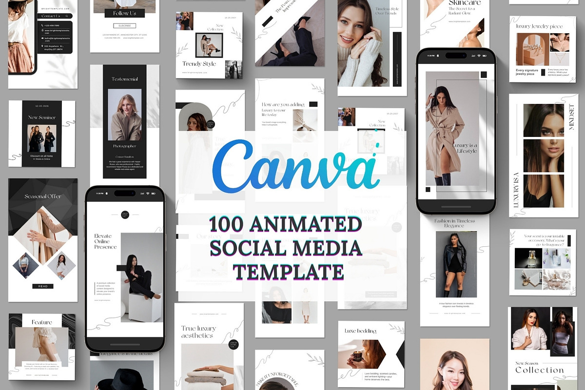 Mega Instagram & Pinterest Bundle, a Social Media Template by TheBrightGrap (Photo 9 of 12)