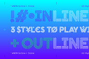 eNeon — Layered Typeface, a Font by Noem9 Studio (Thumbnail 6 of 6)