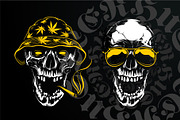 Hustler Skull Vector Art, a Decorative Illustration by Vecster (Thumbnail 4 of 7)