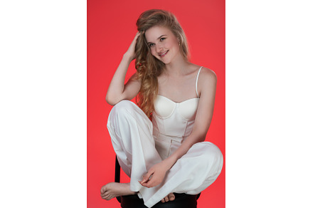 Portrait of young woman sincerely, a Person Photo by Alexander-Piragis