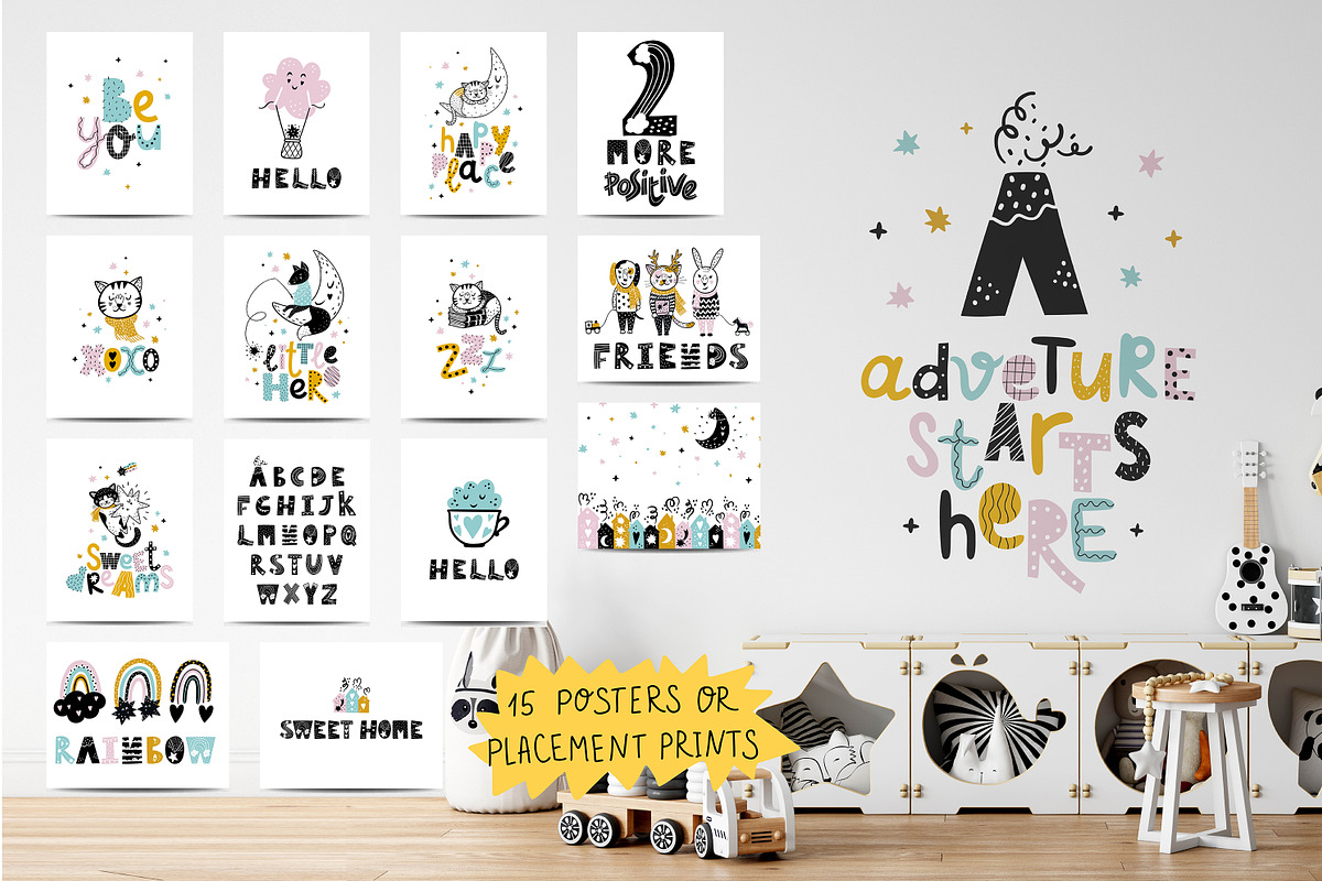 Scandinavian baby illustration, an Animal Illustration by OxanaTally (Photo 4 of 10)