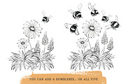 Flower Doodle clipart, Ink Meadow, an Illustration by swiejko (Thumbnail 4 of 8)