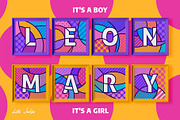 ABC ALPHABET Pop Art Graphic Bundle, a Decorative Illustration by Lilli Jemska Studio (Thumbnail 3 of 9)