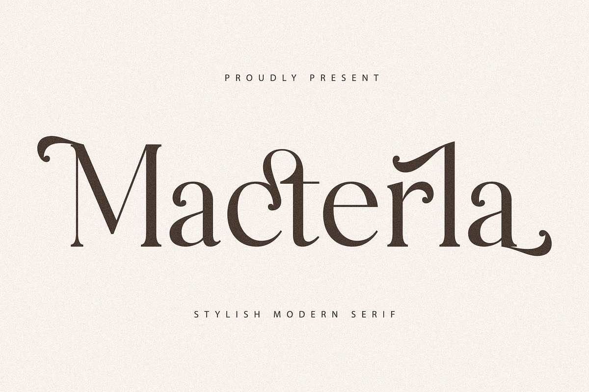 Macterla Stylishh Modern Serif Font, a Serif Font by Storytype Studio (Photo 1 of 14)