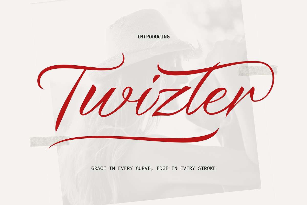 Twizler, a Script Font by Gatype (Photo 1 of 11)