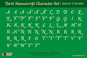 PM Tarot Manuscript Script Font, a Script Font by Paper Moon Graphic Supply (Thumbnail 4 of 10)