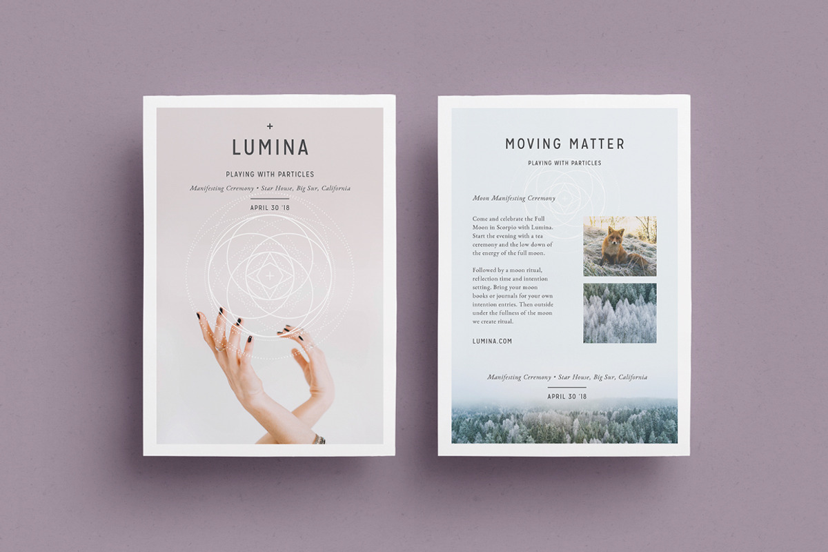 LUMINA Flyer Template, a Flyer Template by 46&2 Collective (Photo 3 of 12)