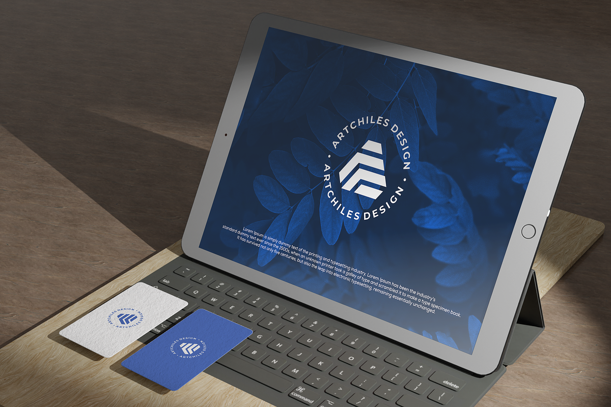 Ipad & Business Card Mockup, a Product Mockup by artchiles_design