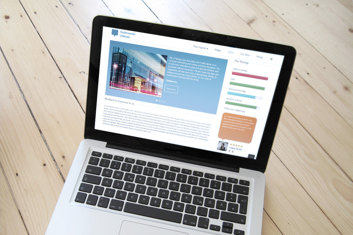 Testimonials Ultimate, a WordPress Template by WPICODE (Photo 7 of 8)