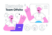 10 Remote Team Offsite Illustration, a Person Illustration by denayunebgt (Thumbnail 4 of 4)