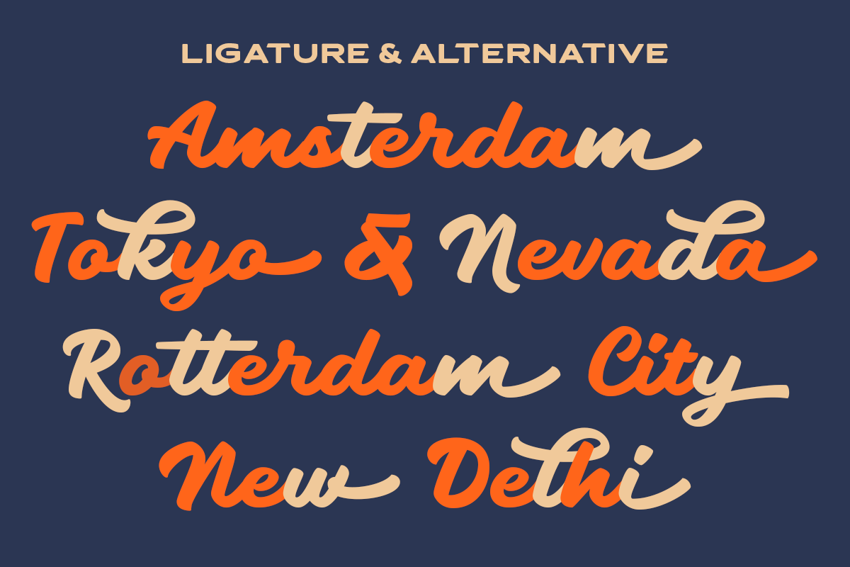 Sogate - Bold Script, a Script Font by Letterhend Studio (Photo 7 of 9)