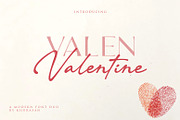 Valen Valentine Font Duo, a Script Font by khurasan (Thumbnail 1 of 7)