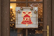 JOY Christmas Bell SVG, an Object Graphic by DreamPrint404 (Thumbnail 2 of 4)