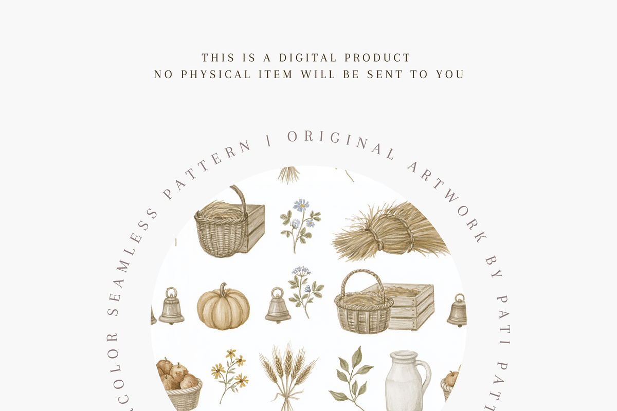 Rustic Farm Market Seamless Pattern, a Pattern Graphic by Pati Charm Studio (Photo 4 of 6)