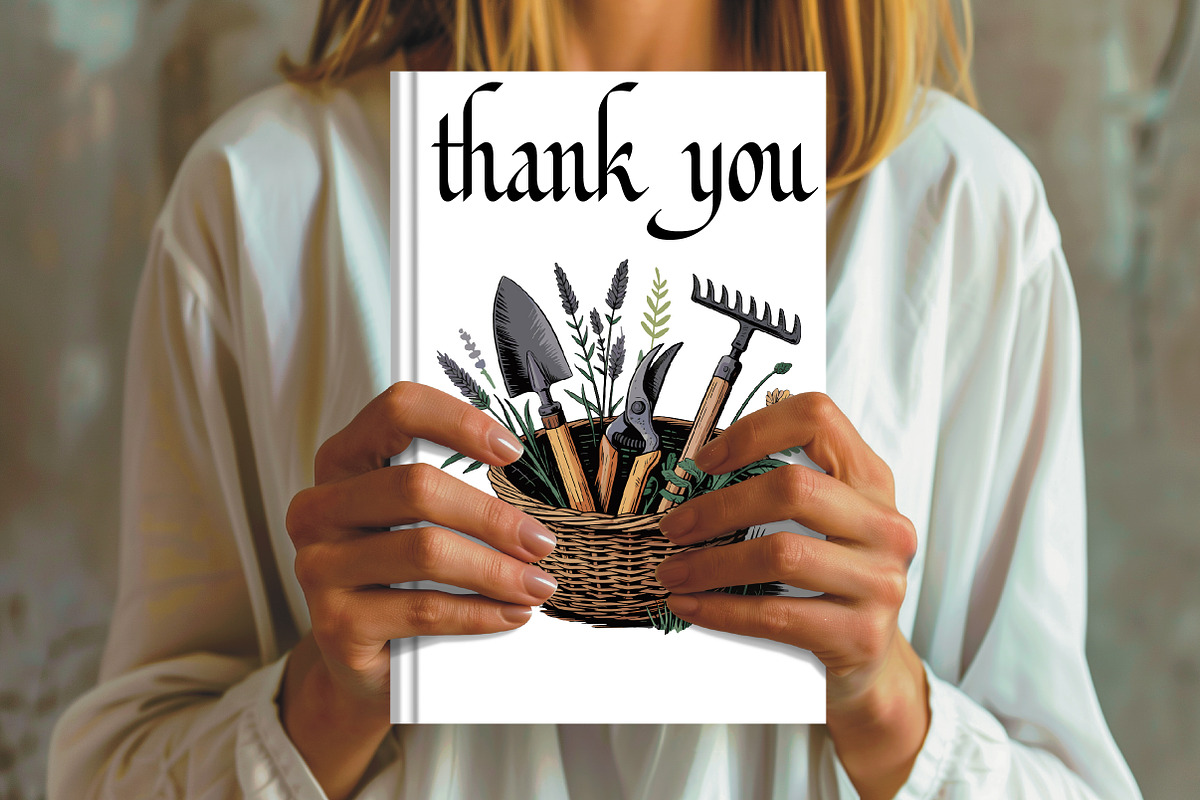 Gardening tools and herbs in wicker, an Illustration by CrexoraLab (Photo 2 of 4)