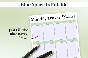 Monthly Travel Planner