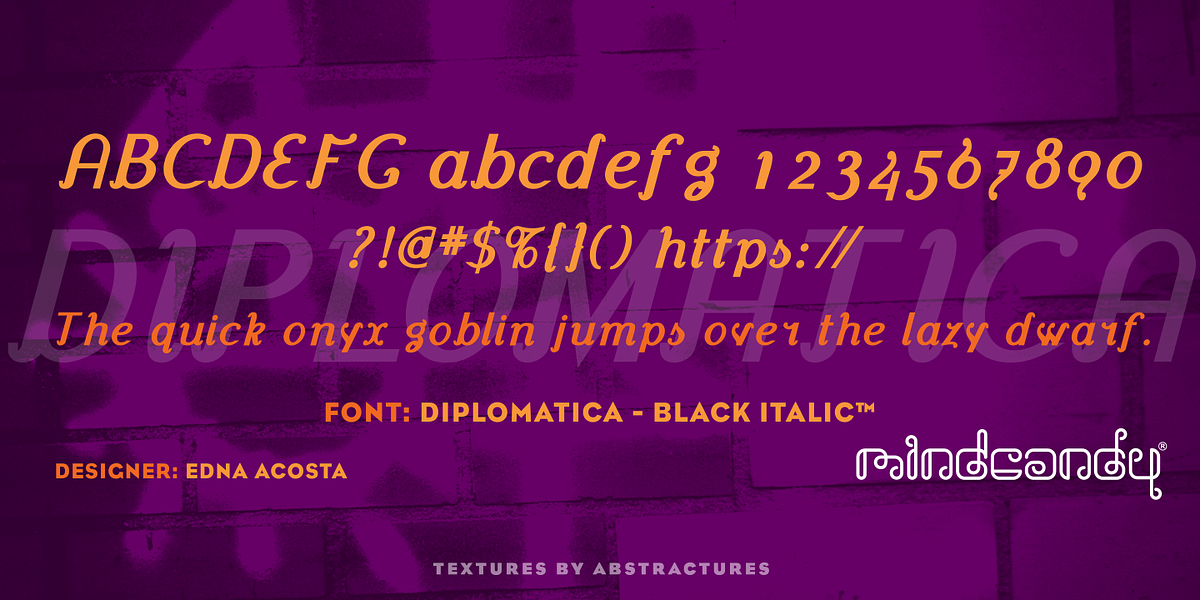 Diplomatica™, a Sans Serif Font by MINDCANDY (Photo 6 of 6)