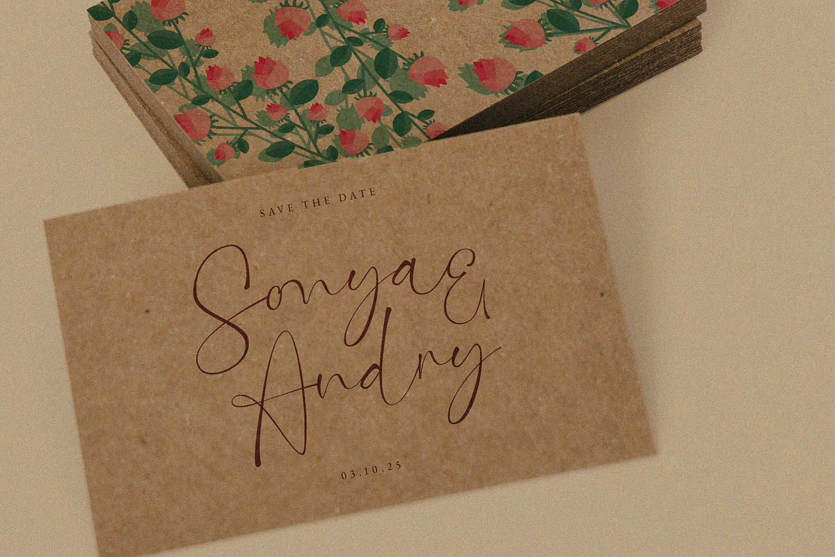 Gabitta – Handwritten Script Font, a Handwritten Font by BrandSemut (Photo 5 of 11)