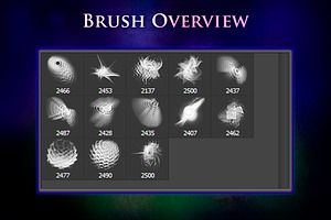 13 Fractal Wave Brushes