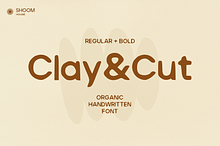 Clay&Cut - Organic Handwritten Font