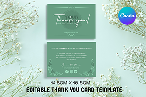 Thank You Card Canva Template