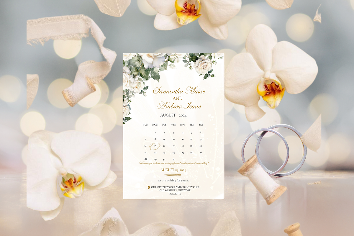 Wedding Invitation Template editable, a Card Template by Digiteve (Photo 13 of 15)
