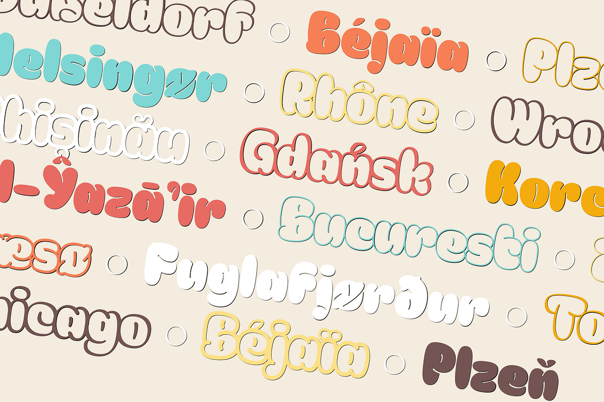 Meila - Cute & Cheerful Font Family, a Sans Serif Font by Namela Studio (Photo 4 of 7)