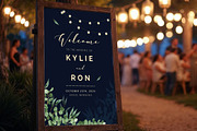 String Lights Wedding Sign, a Stationery Template by Aarley Kaiven (Thumbnail 1 of 3)