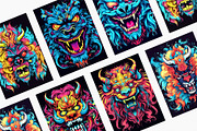 Psychedelic Grin Monster. 16 Posters, a Decorative Illustration by KENO Mascots (Thumbnail 7 of 9)