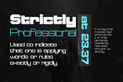 Reflect of Strictly Expanded, a Sans Serif Font by groens (Thumbnail 3 of 5)