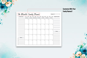 2023 Family Weekly & Monthly Planner