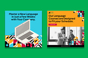Language Course Instagram Post, a Social Media Template by Esensifiksi.studio (Thumbnail 3 of 3)