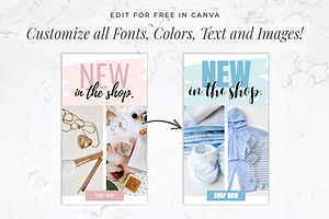 Instagram Template Bundle Pink