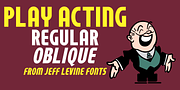 Play Acting JNL, a Font by Jeff Levine Fonts (Thumbnail 1 of 5)