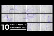 Minimal Abstract Wireframe on Paper, a Background Graphic by Pitchlook.Studio (Thumbnail 2 of 2)