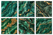 Green Gold Agate Watercolor Textures, a Texture Graphic by Dream Creation (Thumbnail 2 of 7)