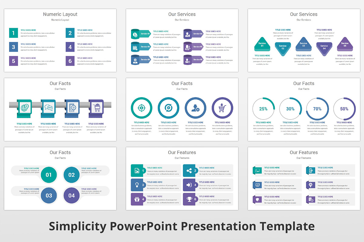 Simplicity PowerPoint Template, a Presentation Template by GraphicStan