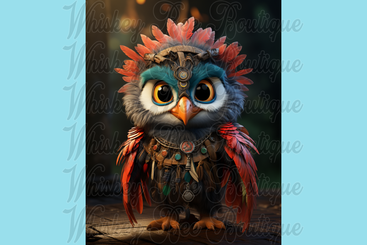Cute Cartoon Shaman Animals, a Wallpaper Graphic by Whiskey Bee Boutique (Photo 17 of 21)