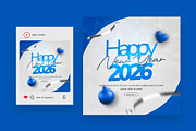 Happy New Year Post Template, a Social Media Template by Saman Osama (Thumbnail 3 of 3)