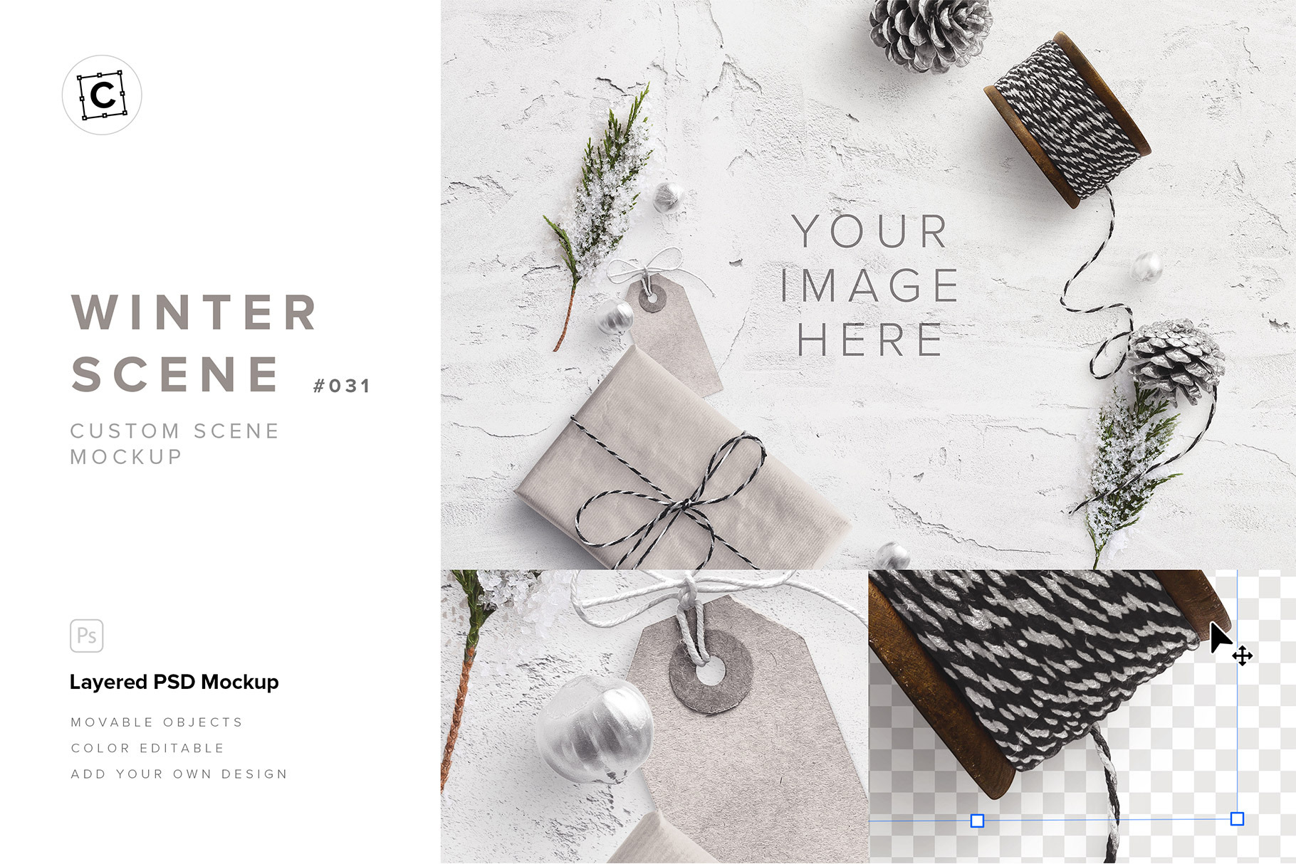 Winter Custom Scene Mockup 31 by Custom Scene  Creative Market