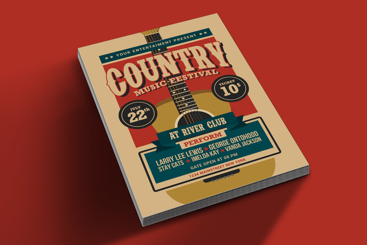 Country Music Festival, a Flyer Template by Muhamad Iqbal hidayat (Photo 2 of 4)